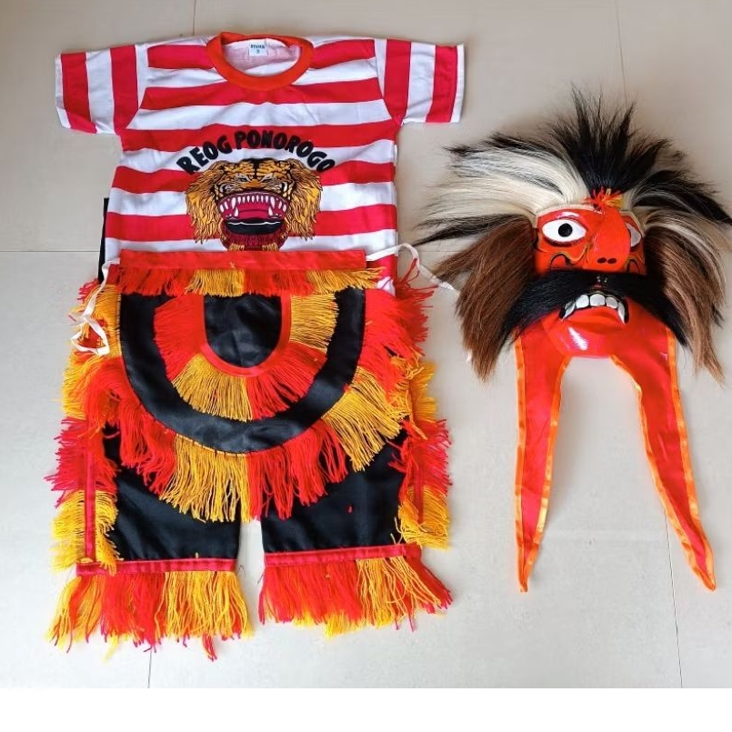 PAKET BAJU REOG DAN GANONGAN ANAK, PAKET BAJU GANONG ANAK, PAKET BAJU REOG ANAK, BAJU REOG, BAJU GAN