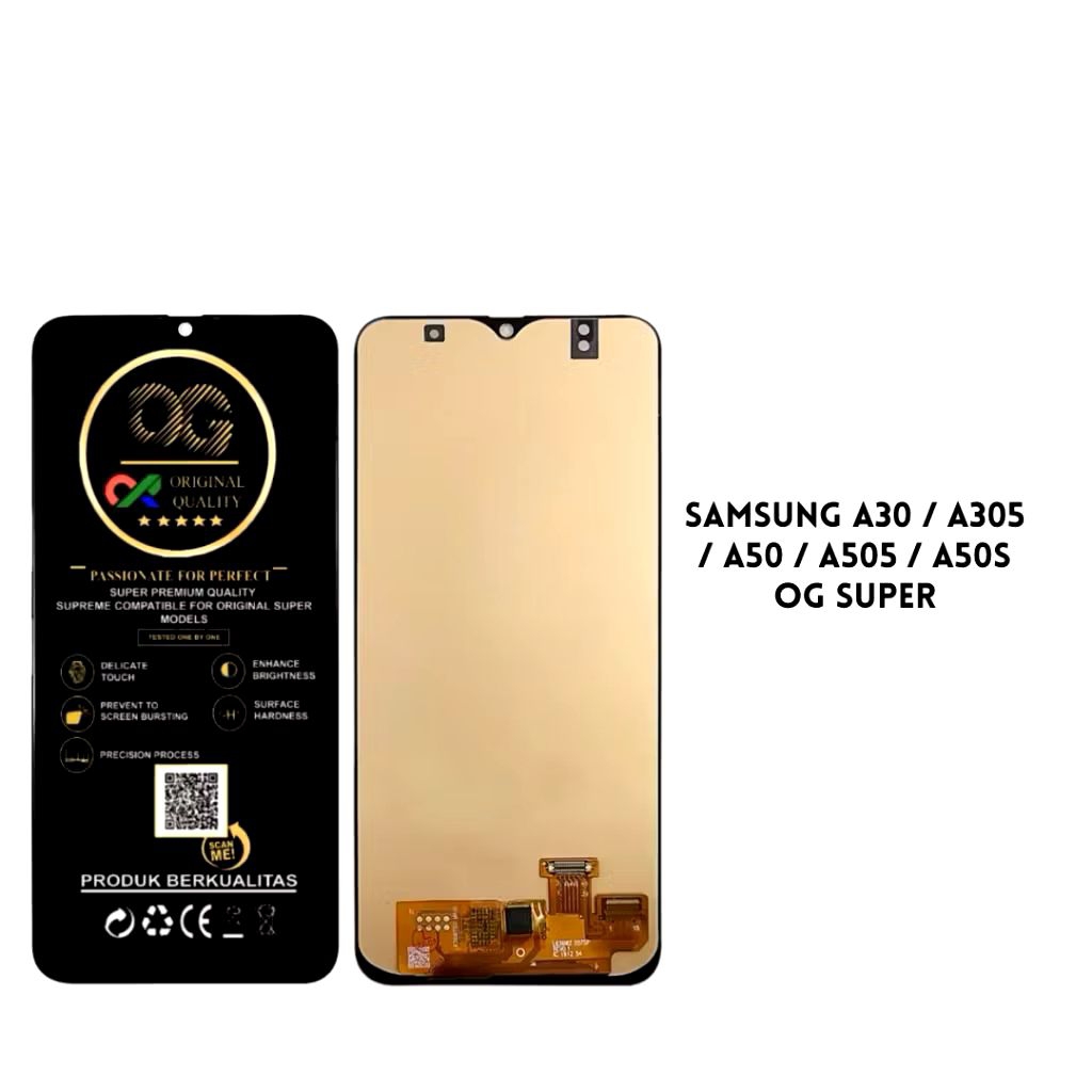 LCD TOUCHSCREEN SAMSUNG GALAXY A30/A305/A50/ A505/ A50S/A507 COMPLETE 1SET