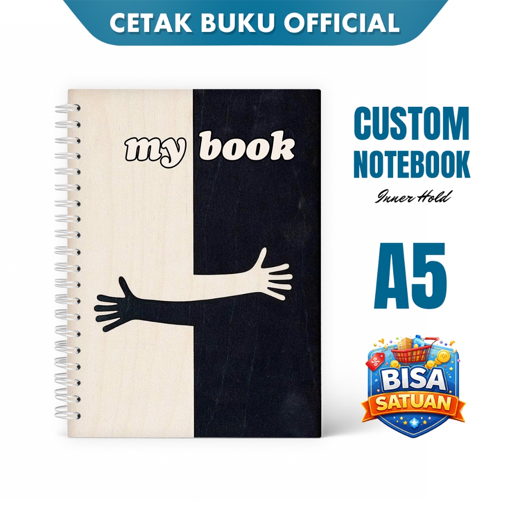 Notebook Custom A5 Nama Tulisan Catatan - Inner Hold