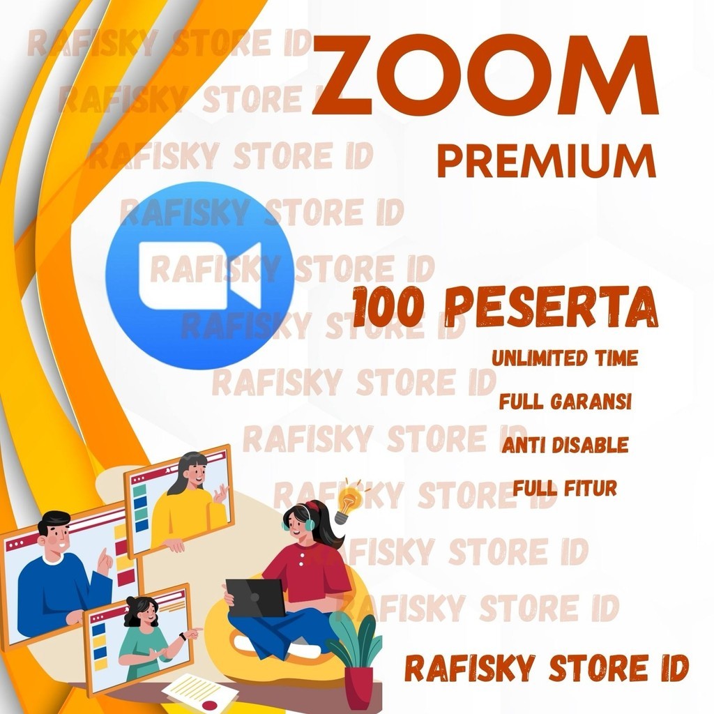 Zoom Meeting Pro Bulanan 100 Peserta anti disable