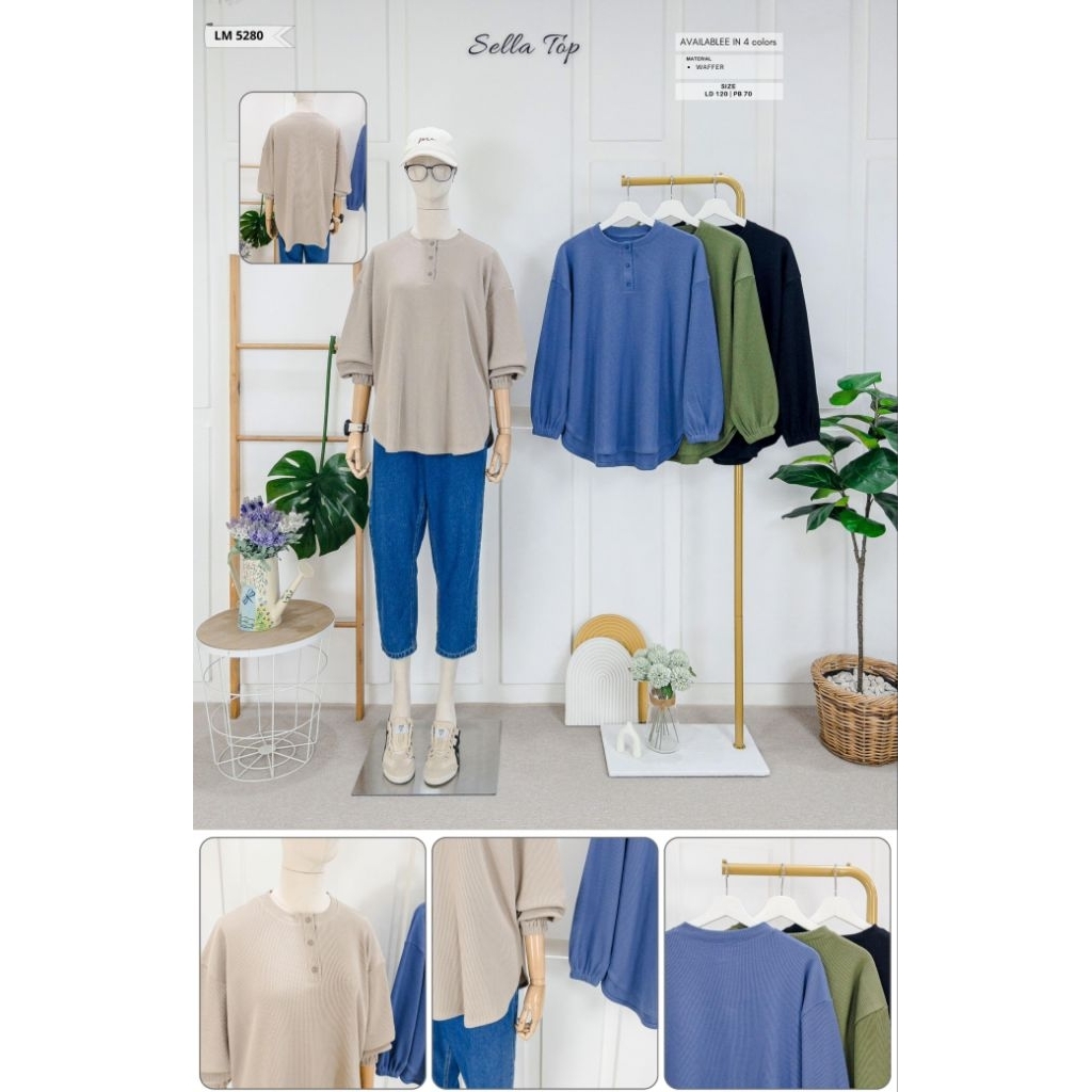 SALEEEE‼️ SELLA TOP WAFER UNIQLO