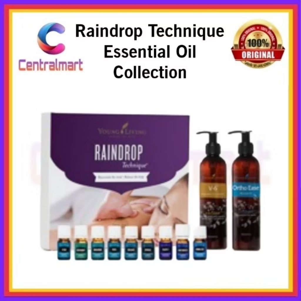 Ready Stock Young Living Raindrop Technique Kit Essential Oil Collection Exp 2027