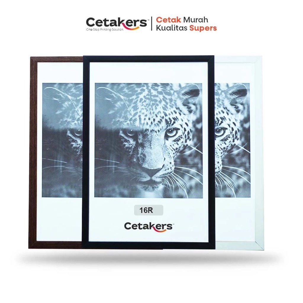 TWIN ADVERTISING FRAME BINGKAI FOTO 16R (40x50CM) MINIMALIS UKIR PIGURA KACA HIASAN DINDING KAMAR DE