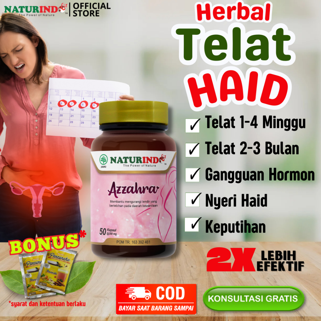 Obat Telat Haid Pelancar Mens Tidak Teratur Nyeri Haid Menstruasi PCOS