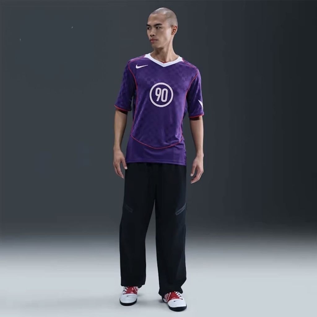 Nike Dri-FIT Kaos Pria Total 90 Short-Sleeve Soccer - Court Purple [IM6300-547]