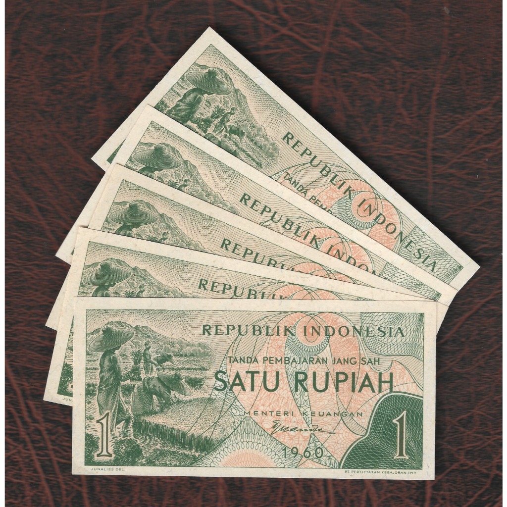 Uang Kuno 1 Rupiah Sandang Pangan Tahun 1960