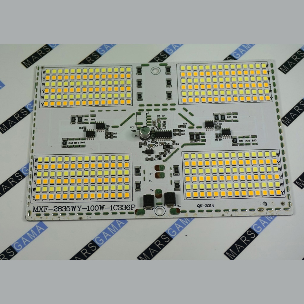PCB papan Led 100w smd 2835 3.7v - 4.2v 18650 DIY led solar panel surya