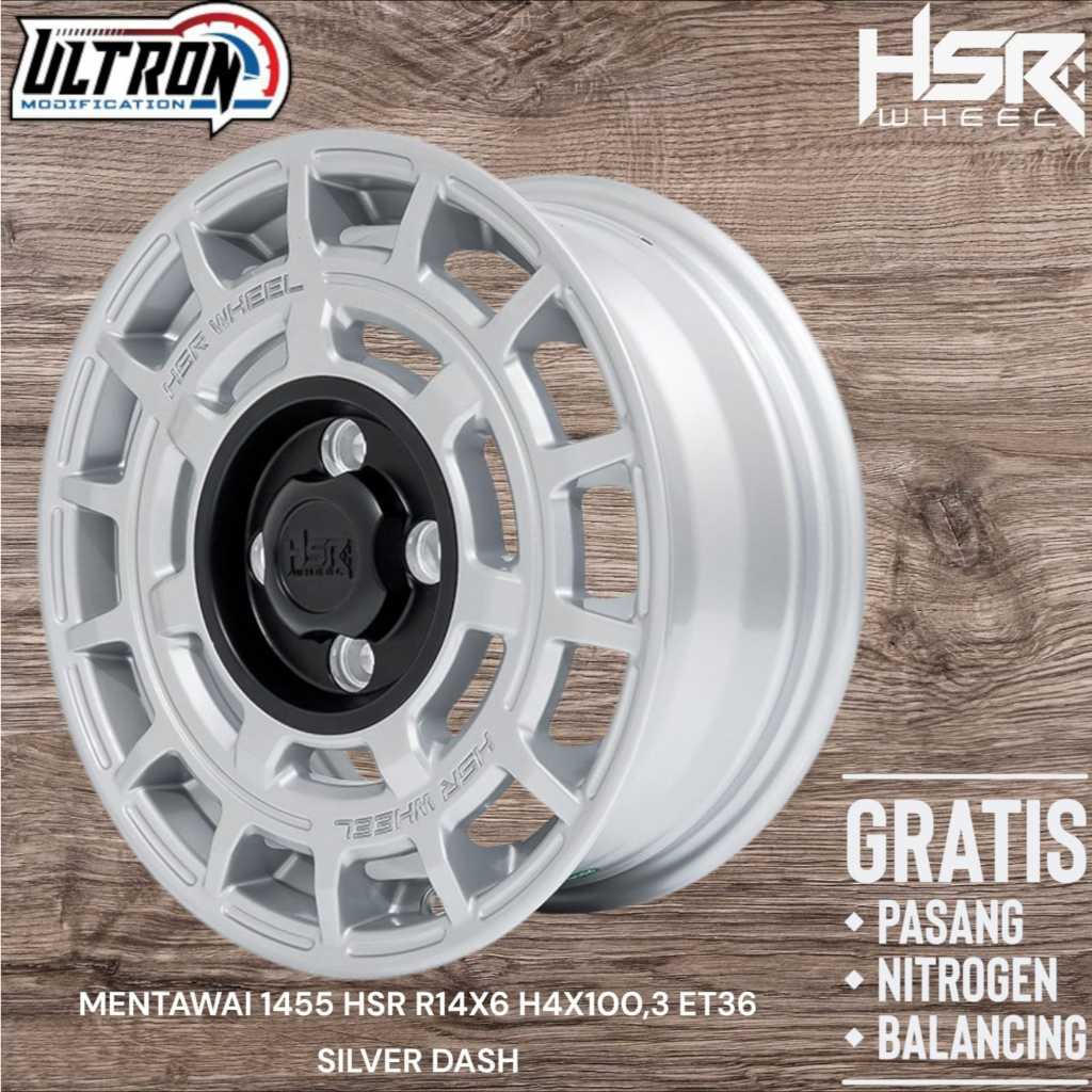 VELG RACING RING 14 HSR MENTAWAI, PELEK R14 MOBIL AVEGA MIRAGE KARIMUN