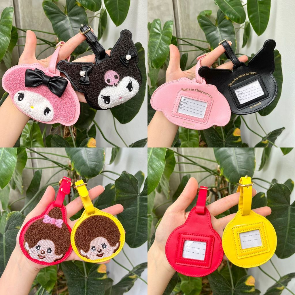 NEW Luggage Tag Koper Bagasi Sanrio My Melody Kuromi Monchhichi Koper Tag Tas Karakter Kartun