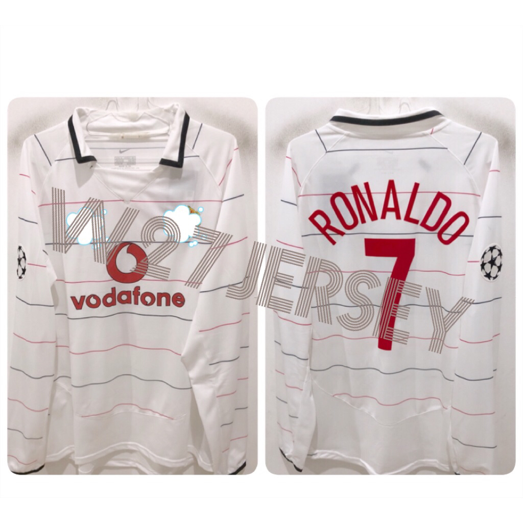 JERSEY RETRO - IVU 3RD LONGSLEEVE 2004-2005 name player Ronaldo + Patch UCL