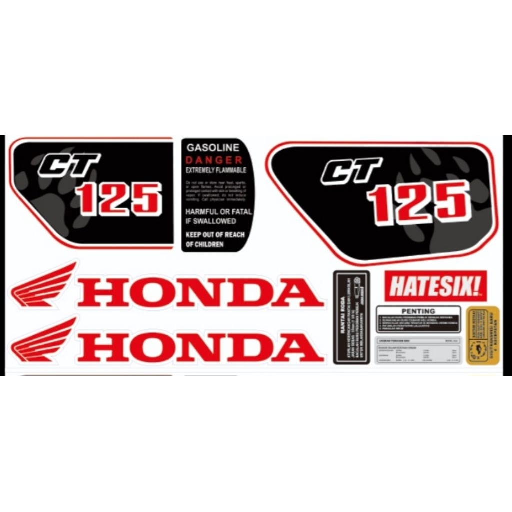 decal custom HONDA CT 125