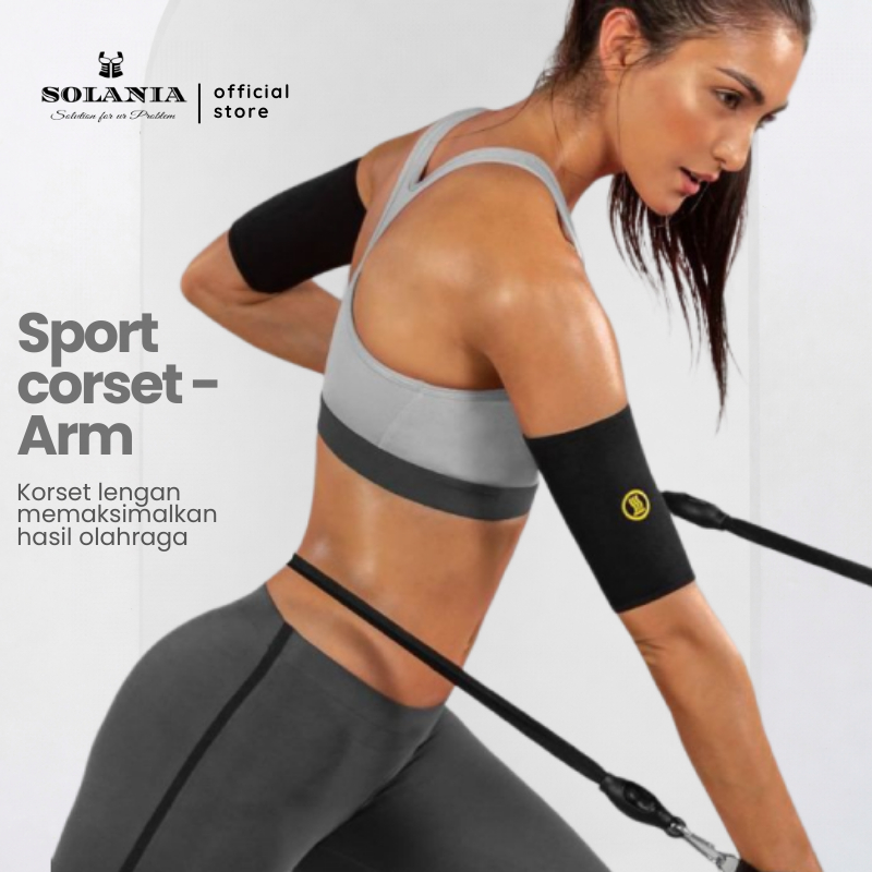 SOLANIA Deker Pelangsing Pengecil Pembakar Lemak Lengan Tangan Atas Hot Shaper Arm Fat Burner Badan 