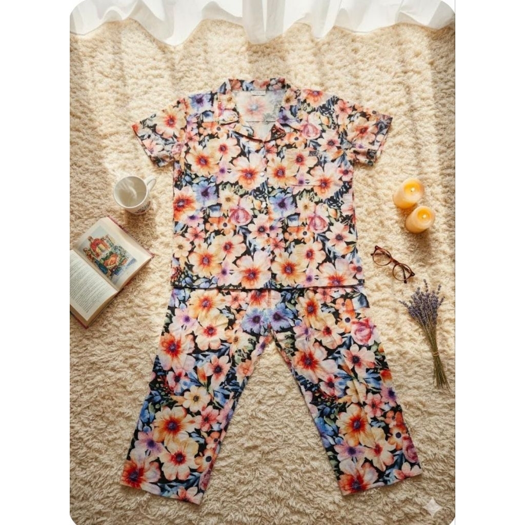 ONE SET LENGAN PENDEK RAYON PREMIUM