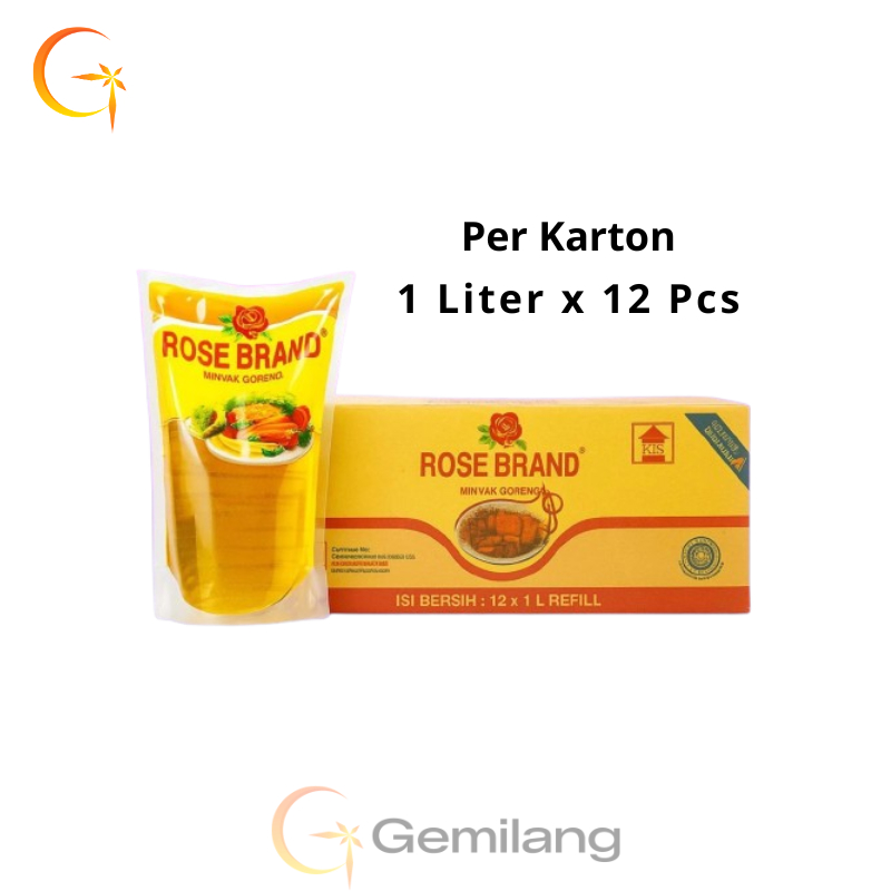 [ Per Dus ] Minyak Goreng Rose Brand 1 Liter / 2 Liter