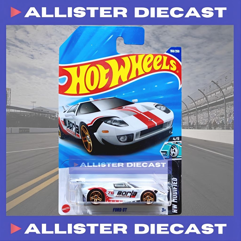 Hot Wheels Ford GT Putih Hotwheels Ford GT White HW Modified Hot Wheels Ford GT40 White