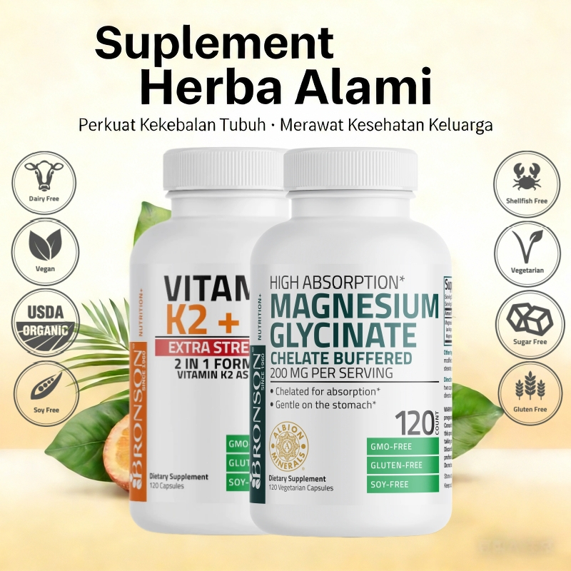 Bronson Vitamin D3 K2 10000 IU 120 Capsules