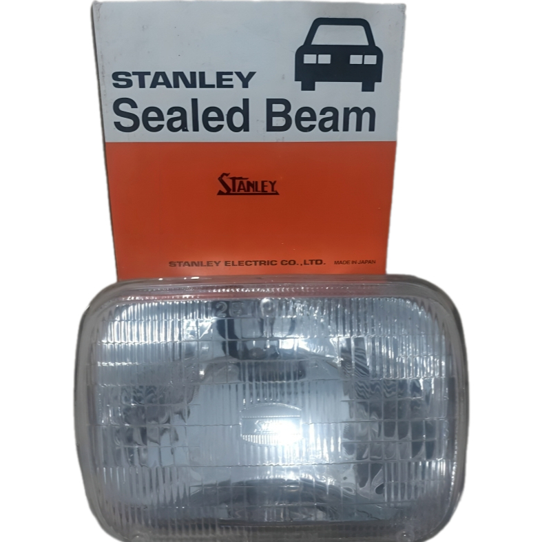 Lampu Depan Mobil High-Low Beam Stanley 6052 12V 65/55W/Sealed Beam Headlamp Stanley6052 Rectangular