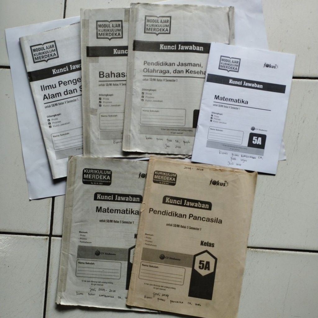 KUNCI JAWABAN LKS KELAS 5 SEMESTER 1, FOKUS