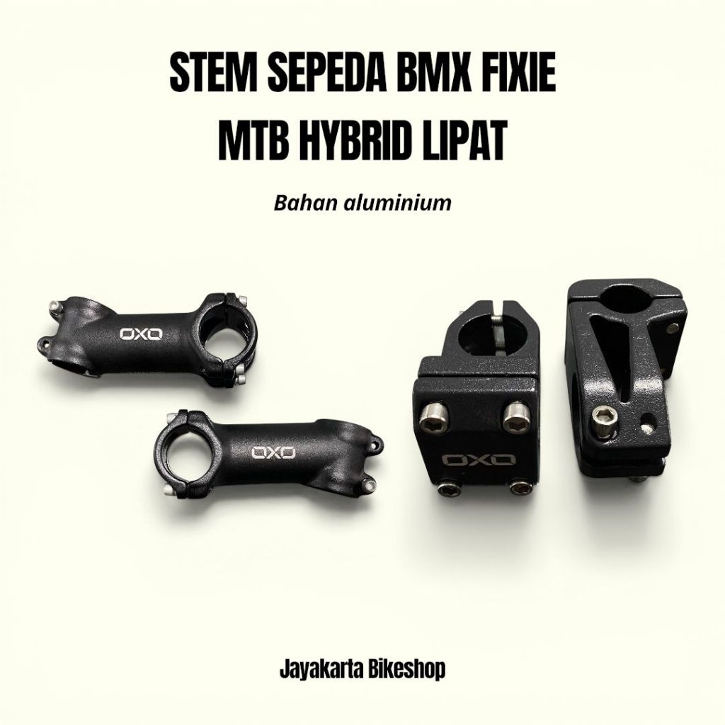STEM SEPEDA OVERSIZE STANDAR ALUMINIUM | OXO MTB BMX FIXIE COMMUTER SEPEDA LIPAT HANDLEBAR STEM ORIG