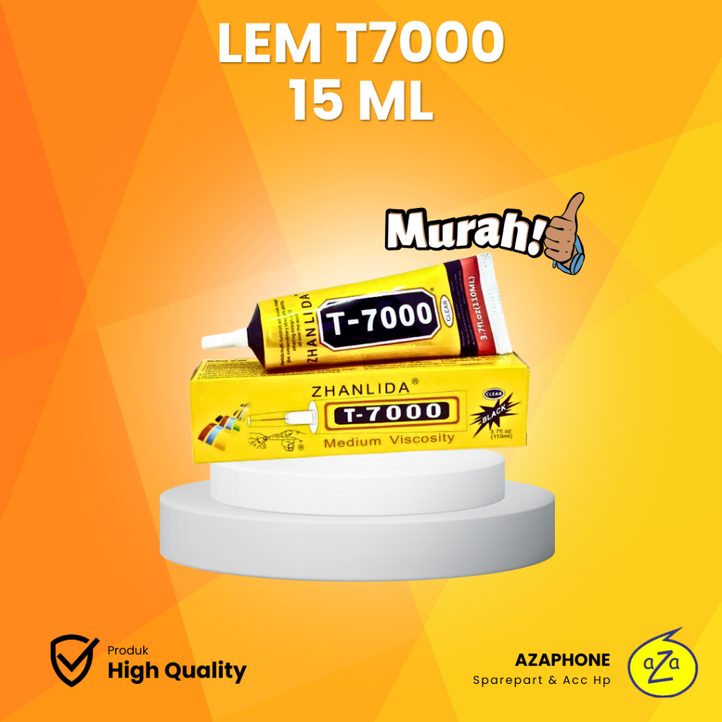 LEM TC Perekat HP Tauchscreen TS dan LCD ZHANLIDA T7000 Black - White 15 ML. Berkualitas dan Murah.