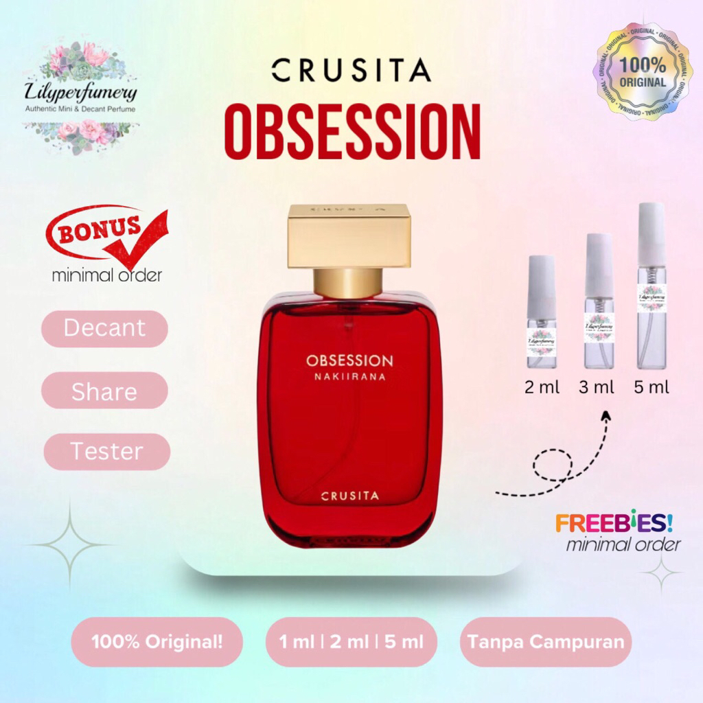 Decant / Share CRUSITA OBSESSION BY NAKIIRANA Extrait de Parfum 1 ml | 2 ml | 5 ml (Authentic Only!)