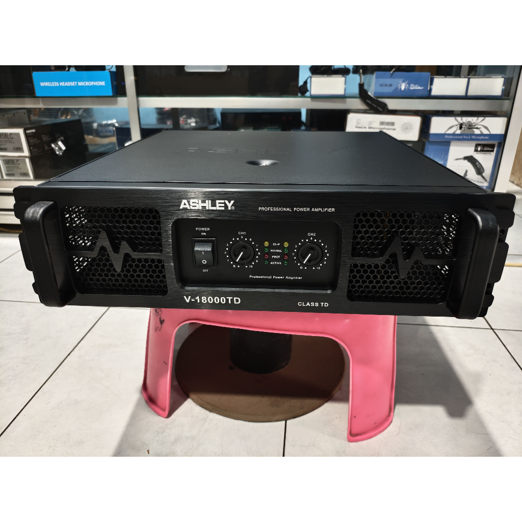 Power Amplifier Ashley V18000TD V 18000TD Original Garansi Resmi 2x2500 Watt Ampli V 18000TD Class T