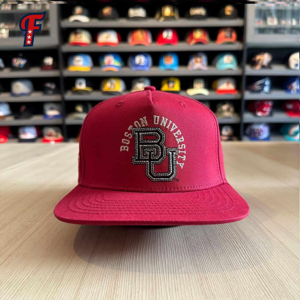 Topi Mitchell Ness x Cactus Jack Boston University Snapback Hat Original