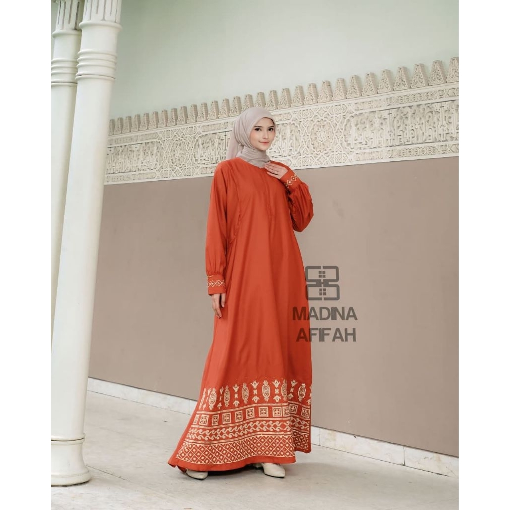 ADeliya _ Gamis Madina Afifa / Arraya Katun Toyobo / Gamis Guzel Bordir