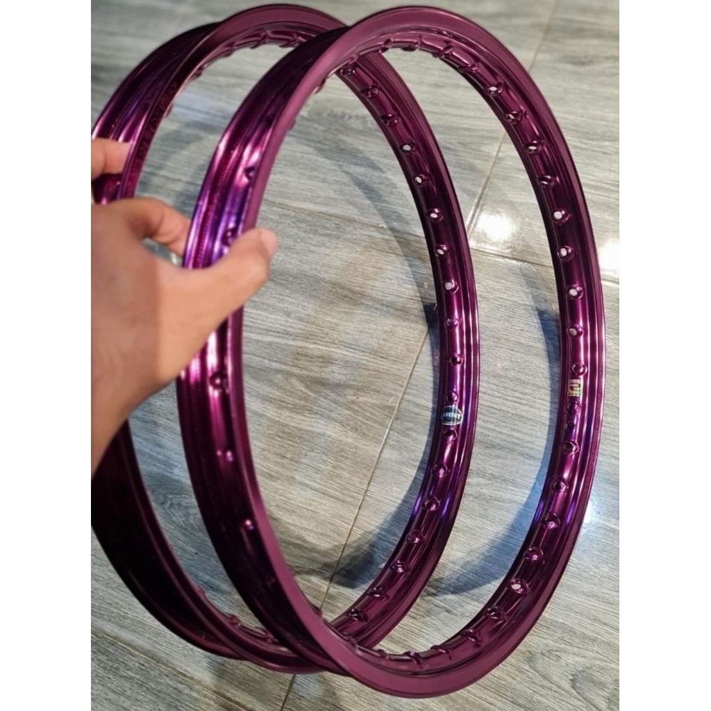 velg akront morad cekung 120-120 r17 hijau , biru , merah , gold ,ungu original
