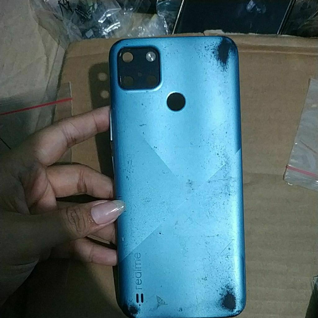 Backdoor bekas Realme c21y baca deskripsi