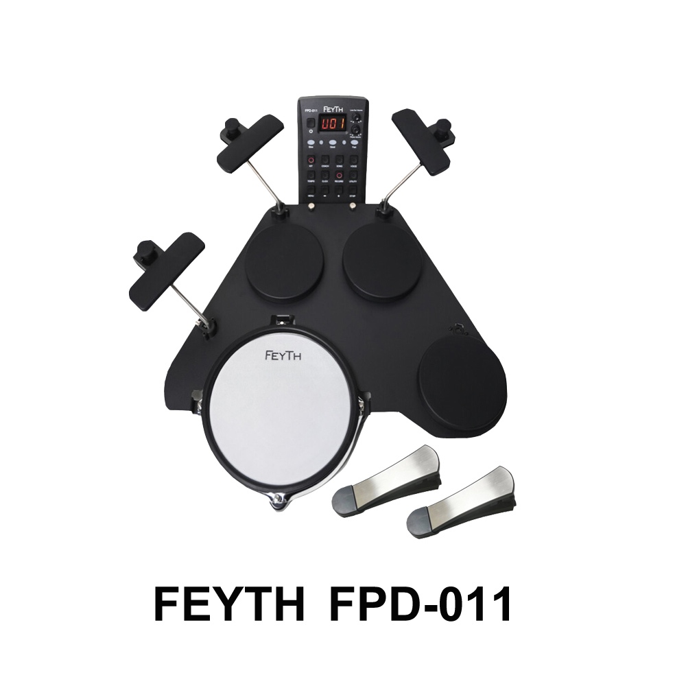 Feyth FPD011 7-Piece Compact Electric Drum – Set Drum Elektrik Praktis & Lengkap