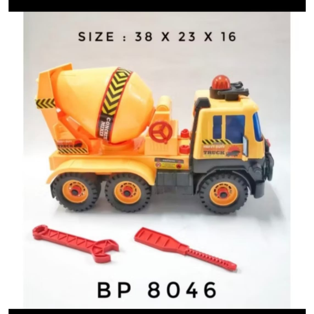 Mainan Anak Truck Molen Kontruksi Truck Construction BP 8046
