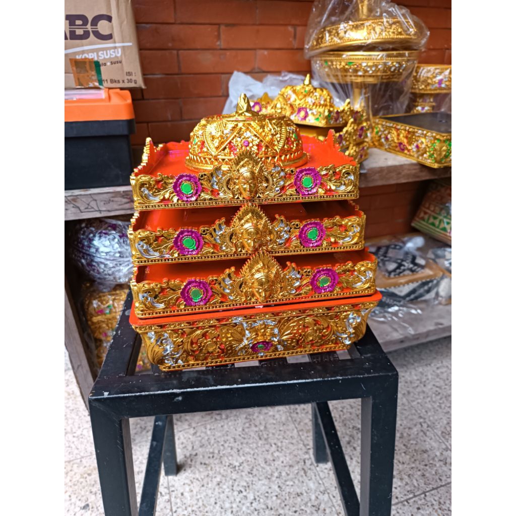 bokor kotak susun 3 premium prada elit