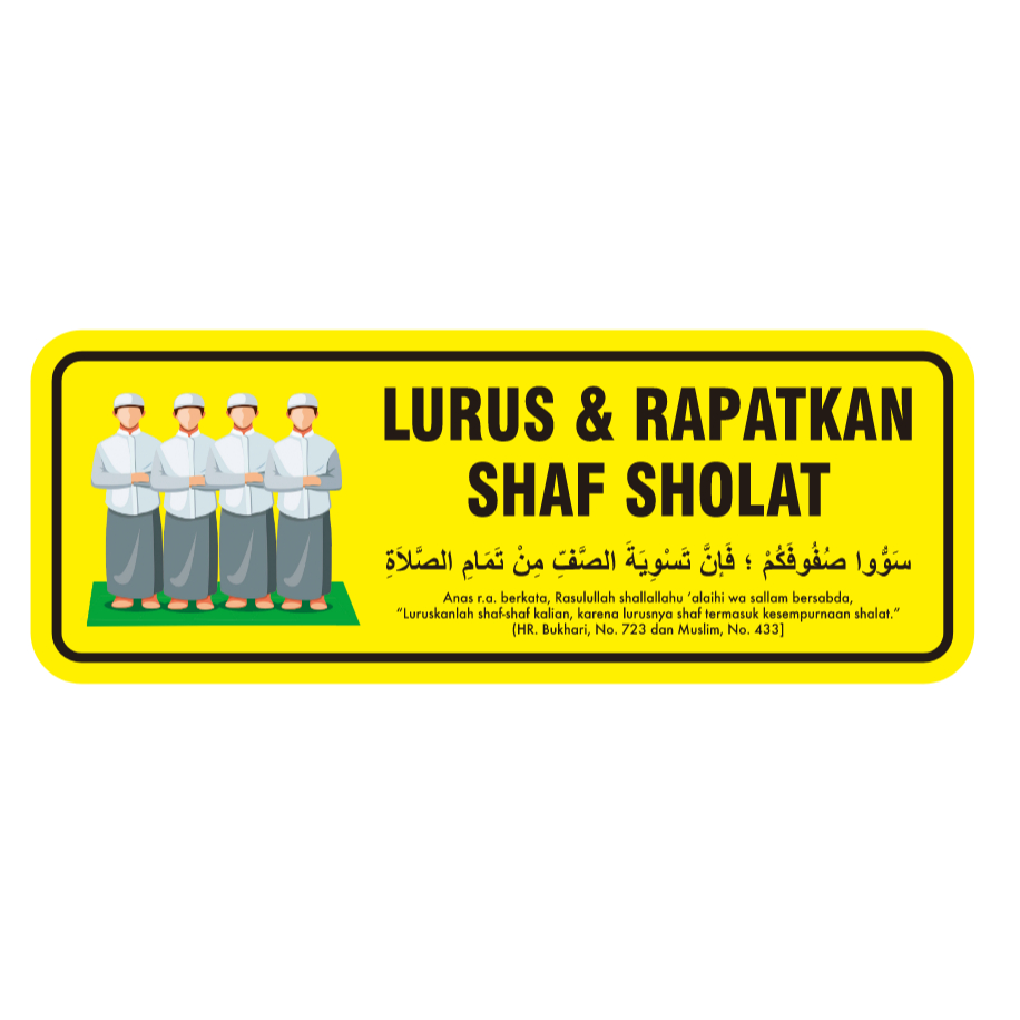AKRILIK SIGN TULISAN LURUS DAN RAPATKAN SHAF
