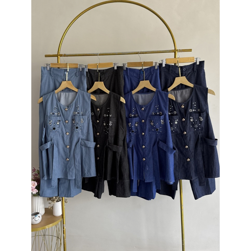 One Set Wanita Premium Knit Import BangkokFit to XL-Setelan Wanita Casual Elegant