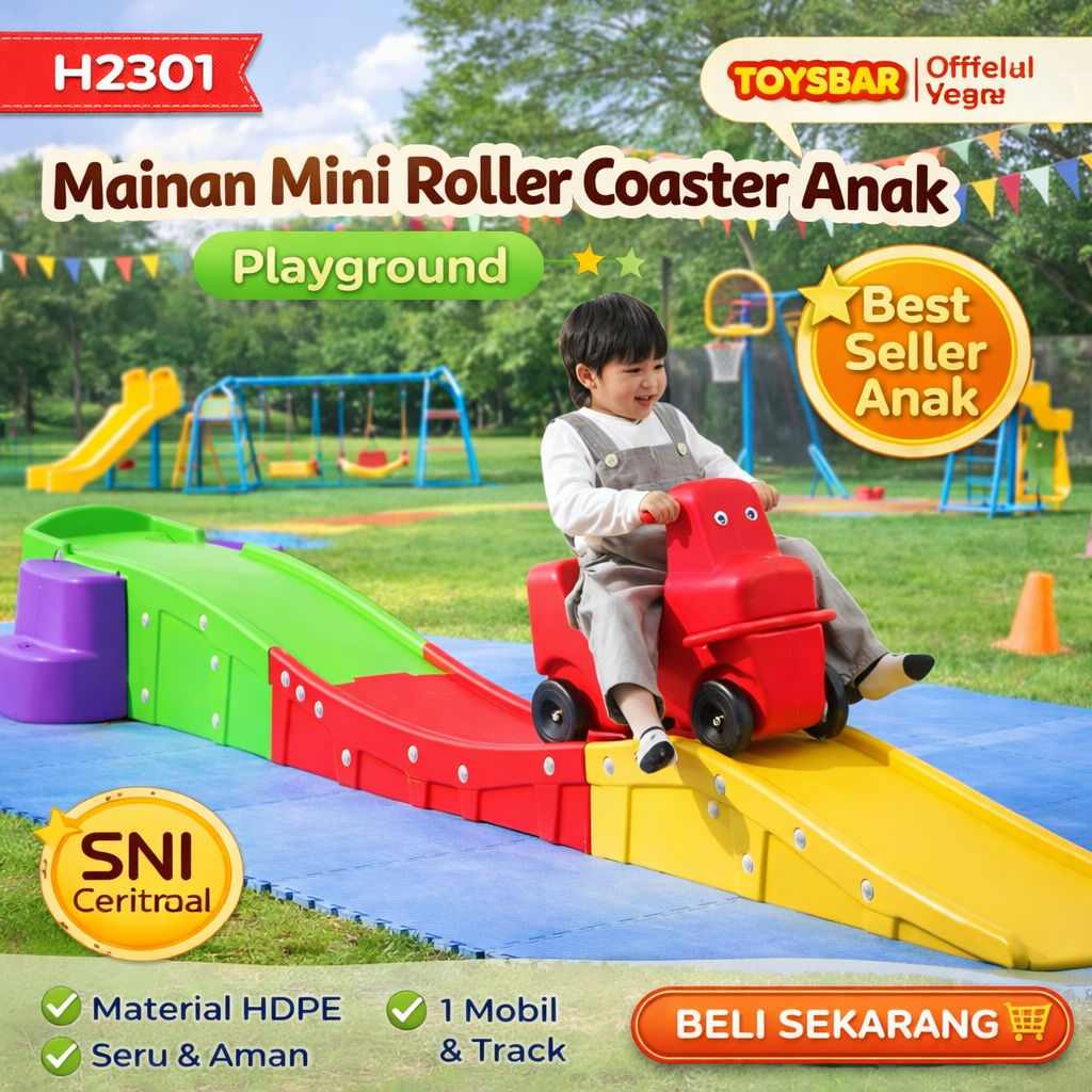 TOYSBAR Mainan Mini Roller Coaster Anak – Playground H2301