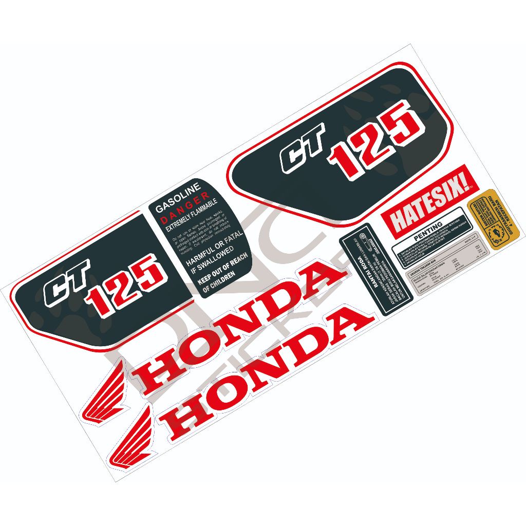 decal Honda ct 125 custom