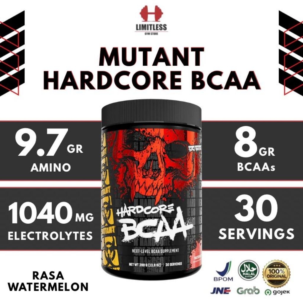 MUTANT HARDCORE BCAA 30 serving EAA Import