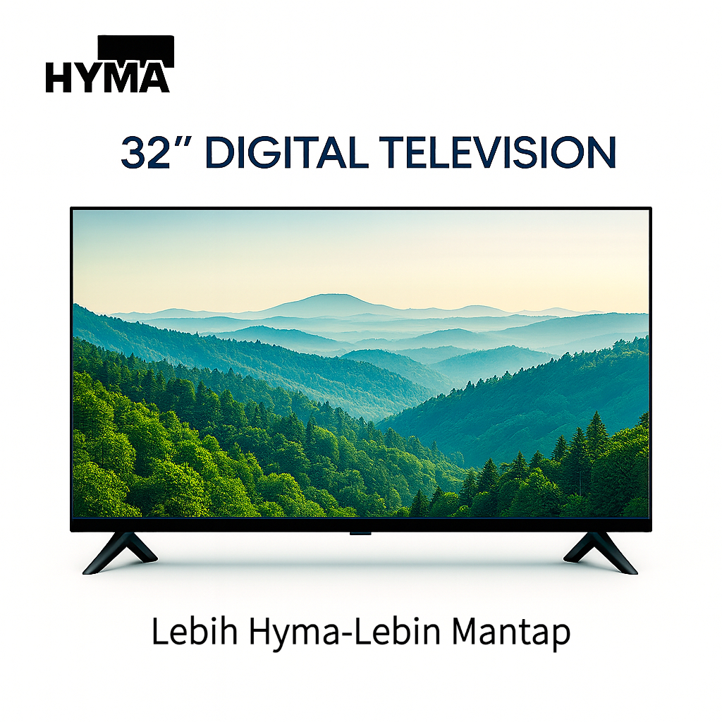 HYMA LED TV  Analog TV 32 Inch - Kualitas Suara Hebat
