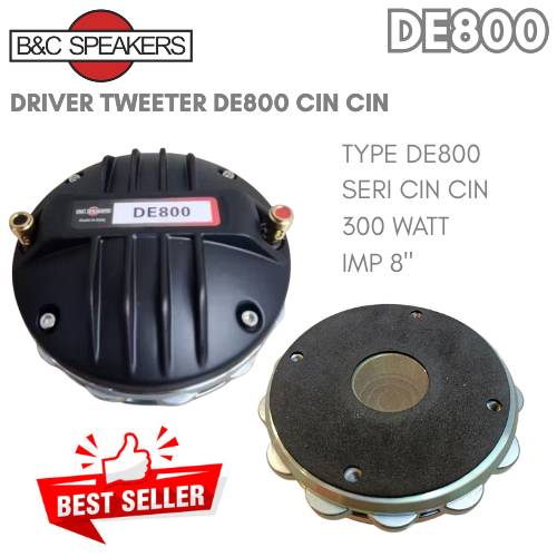 Tweeter B&C Drive Tweeter DE-800 CINCIN DRIVER TWEETER 500 WATT DRIVER DE800