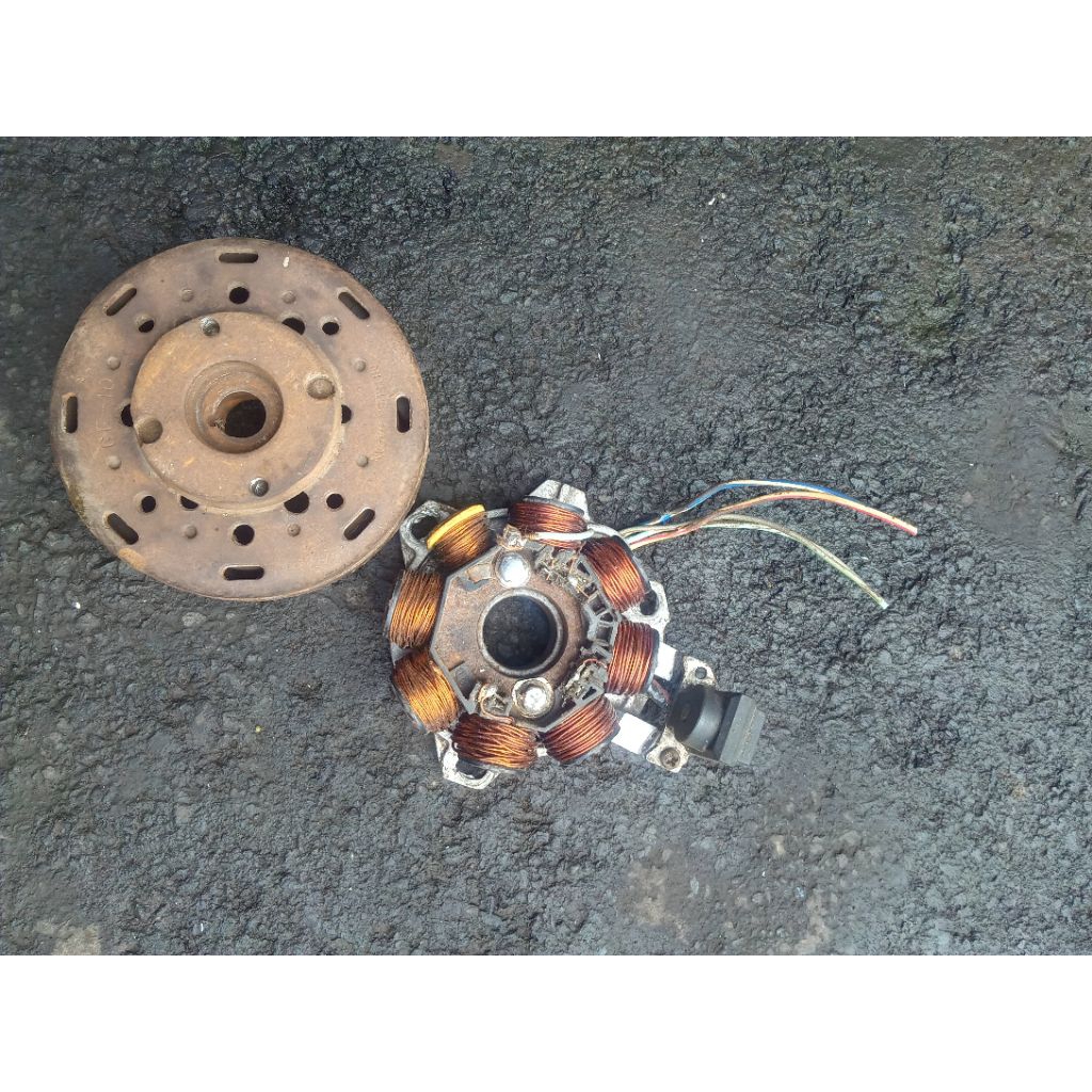 spul+magnet sangat normal  satria lumba bekas Road Race