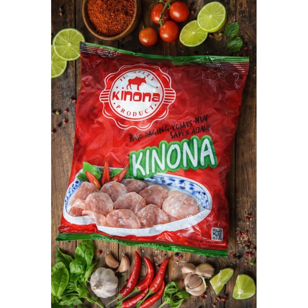 Bakso Daging kemasan Kinona [ Kinona Bakso Kemasan 50 Butir Bakso]