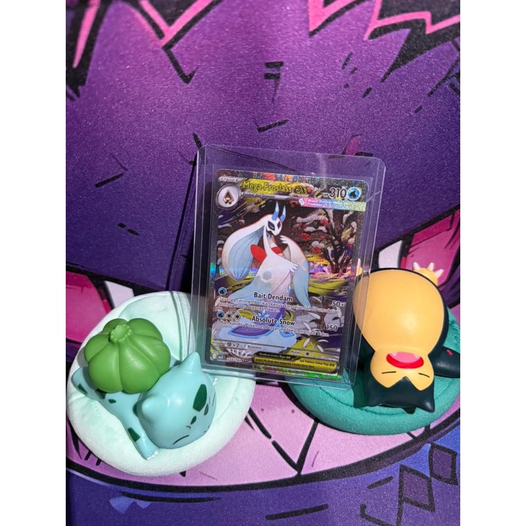 KARTU POKEMON MEGA FROSLASS EX SAR | KARTU POKEMON MEGA IMPIAN INDONESIA MEGA FROSLASS EX 233/193 SA