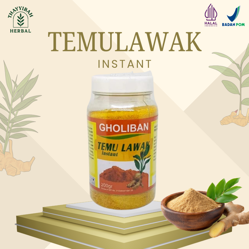 Temulawak Instan Gholiban 200g Herbal Seduh