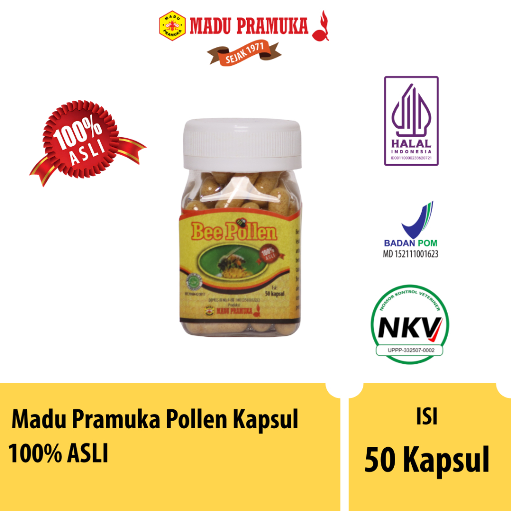 Bee Pollen Kapsul 50 Butir