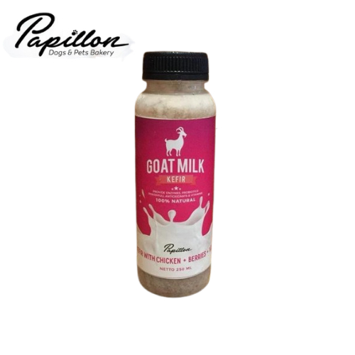 Papillon Susu Kambing + Kefir 250 ml / Susu Kambing Mentah Khusus Anjing