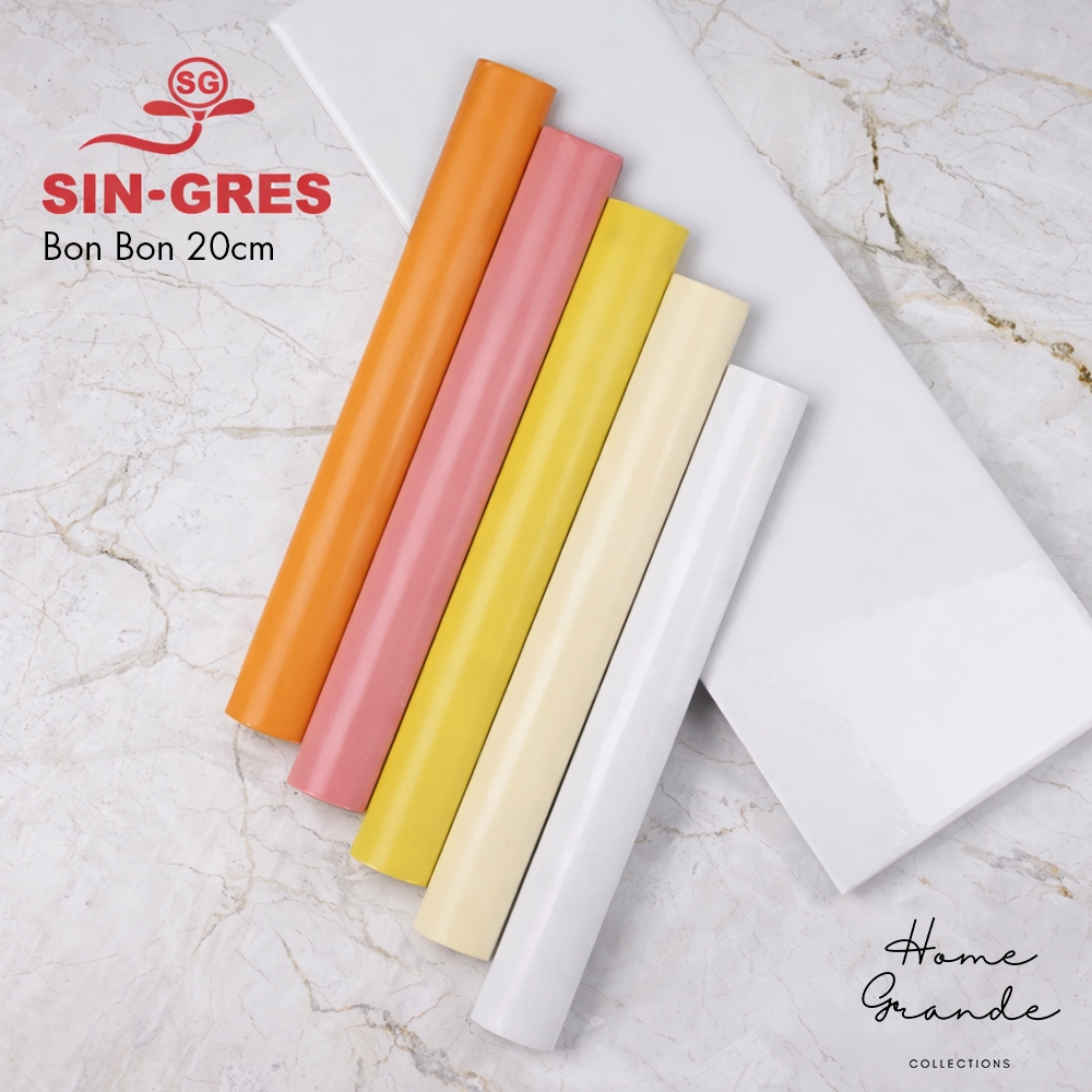 list keramik Granite / bon bon / kuku macan murah 20 cm polos Ulir