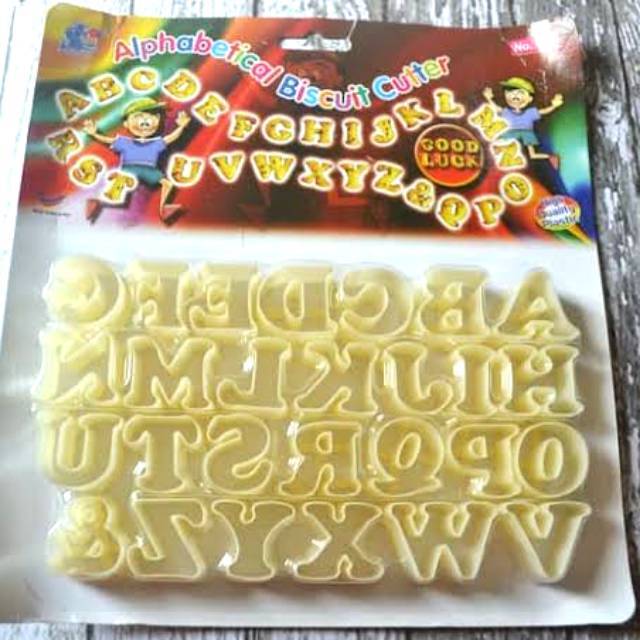 Cookie cutter huruf alphabet decorating fondant cake 183, Cetakan huruf alfabet dekorasi baking kue,