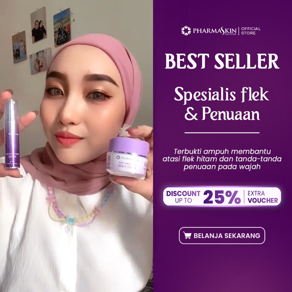 Paket Full Treatment Acne Glowing ( untuk jerawat aktif ) by Pharmaskin solution