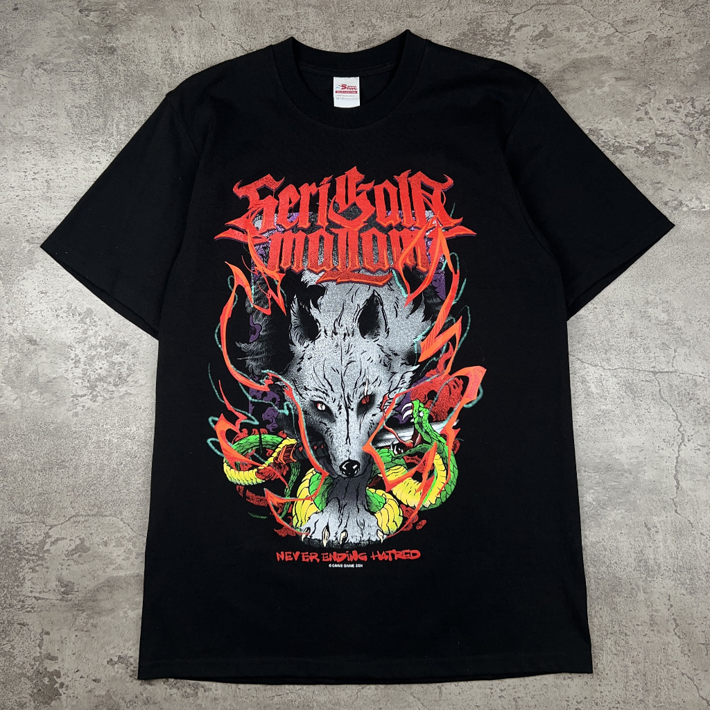 Tshirt Serigala Malam - Never Ending Hatred | Official Merchandise